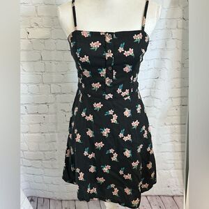 Hollister - black floral - summer dress - Size S
